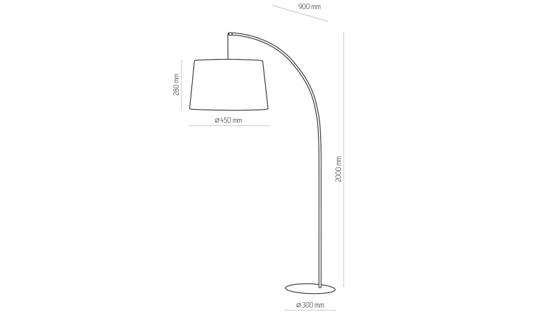 Stojací lampa - HANG 5075